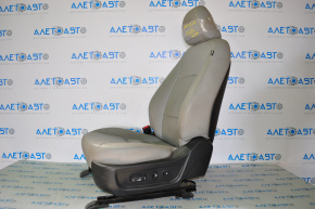 Водительское сидение Kia Optima 11-15 без airbag, электро, подогрев, кожа серое