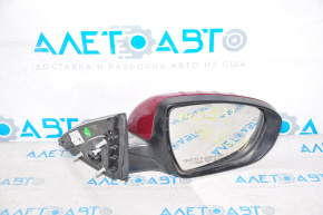 Зеркало боковое правое Kia Optima 11-15 5 пинов, поворотник, красное