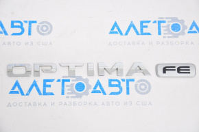 Емблема напис OPTIMA FE накладки під номер кришки багажника Kia Optima 16-
