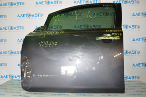 Дверь голая передняя левая Nissan Leaf 13-17 графит, мятины
