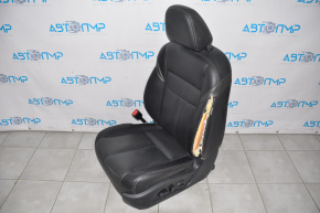 Водійське сидіння Nissan Murano z52 15-17 без airbag, електро, шкіра чорна, що стрільнула