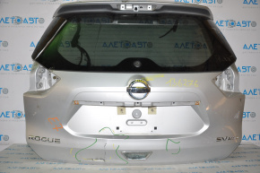 Дверь багажника голая Nissan Rogue 14-20 серебро K23 трещины