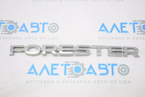 Емблема напис FORESTER двері багажника Subaru Forester 14-18 SJ