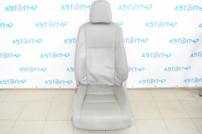 Сидіння водія Toyota Highlander 14-19 без airbag, шкіра сіра