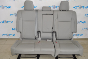 Задний ряд сидений 2 ряд Toyota Highlander 14-16 кожа серая