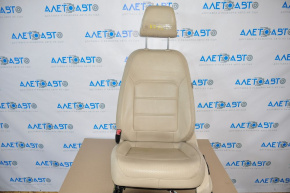 Водительское сидение VW Passat b7 12-15 USA без airbag, электро, подогрев, кожа беж