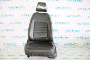 Водительское сидение VW Passat b7 12-15 USA без airbag, электро, подогрев, кожа черн