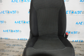 Пасажирське сидіння VW Passat b8 16-19 USA без airbag, механіч, ганчірка чорн