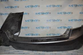 Бампер задний голый Honda Accord 13-15 графит, порван под ремонт