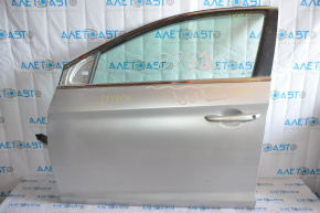 Дверь голая передняя левая Hyundai Sonata 15-17 серебро
