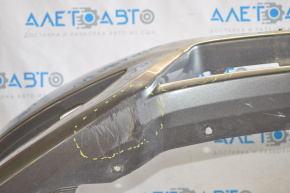 Бампер передний голый Nissan Sentra 13-15 графит дорест вмятина, притерт