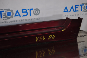 Порог правый Toyota Camry v55 15-17 usa красный, царапины