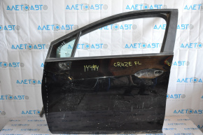 Дверь голая передняя левая Chevrolet Cruze 16- черный, прижата у крыла