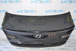 Кришка багажника Hyundai Elantra AD 17-18 дорест чорний S3 дрібні стусани