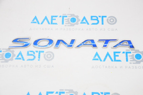 Эмблема надпись Sonata крышки багажника Hyundai Sonata 11-15 hybrid