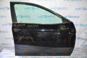 Дверь голая передняя правая Toyota Camry v70 18- черный 218 заломы у крыла