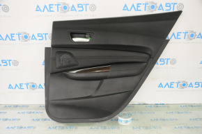 Обшивка двери карточка задняя правая Acura TLX 15-17 дорест черн