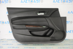 Обшивка двери карточка передняя левая Acura TLX 15-17 черн