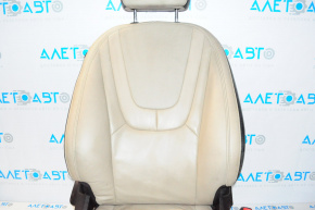 Пассажирское сидение Chevrolet Volt 11-15 без airbag, кожа беж в плохом сост