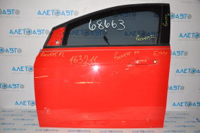Дверь голая передняя левая Ford Focus mk3 11-18 красный PQ