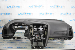 Торпедо передняя панель голая Ford Focus mk3 15-18 рест слом креп
