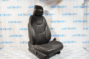 Пассажирское сидение Ford Fusion mk5 13-16 без airbag, titanium, кожа черн