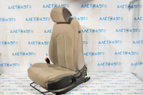 Водійське сидіння Hyundai Sonata 15-17 без airbag, механіч, ганчірка сіра, без ручки