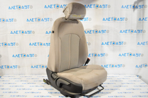 Пасажирське сидіння Hyundai Sonata 15-17 без airbag, механіч, ганчірка сіра