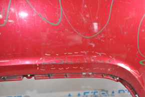 Бампер задний голый Hyundai Veloster 12-17 без парктроников слом креп, потертости