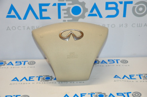 Подушка безопасности airbag в руль водительская Infiniti JX35 QX60 13- беж продавленая