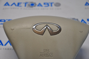 Подушка безопасности airbag в руль водительская Infiniti JX35 QX60 13- беж продавленая