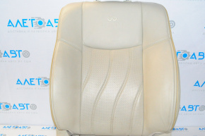 Водійське сидіння Infiniti JX35 QX60 13- без airbag, шкіра беж