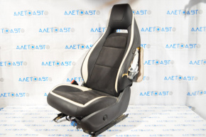 Водійське сидіння Infiniti QX30 17- без airbag, sport, електро, шкіра чорне, стрільнуло