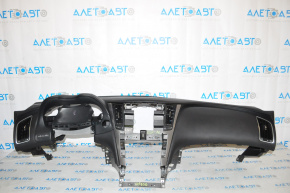 Торпедо передняя панель без AIRBAG Infiniti Q50 14-17 черн под динамик, без заглушек