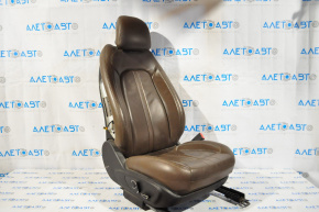 Пасажирське сидіння Lincoln MKZ 13-16 без airbag, електро, підігрів, шкіра корич