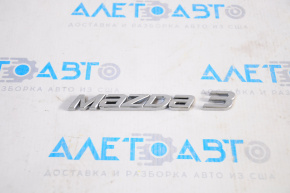 Эмблема надпись MAZDA3 крышки багажника Mazda 3 14-18 BM