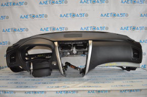 Торпедо передняя панель без AIRBAG Nissan Altima 13-18 черн гнутый пластик, заломы, царапины