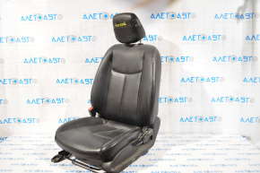 Сидіння водія Nissan Leaf 13-17 без airbag, механічні, підігрів, шкіра черн