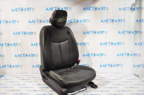 Пасажирське сидіння Nissan Leaf 13-17 без airbag, механічні, підігрів, шкіра черн