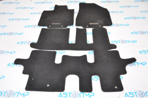 Комплект килимків салону Nissan Pathfinder 13-20 ганчірка чорний