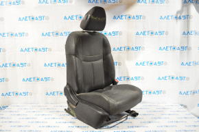 Пассажирское сидение Nissan Rogue 14-20 без airbag, механич, кожа черн
