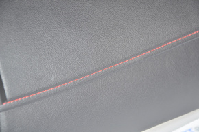 Торпедо передня панель без AIRBAG Toyota Camry v55 15-17 usa червоний рядок, притиснута, затерта накладка рульового колеса