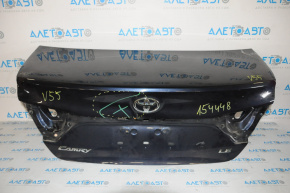 Кришка багажника Toyota Camry v55 15-17 usa синій 8W6 вм'ятина біля значка