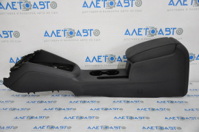 Консоль центральна підлокітник та підсклянники VW Jetta 11-18 USA шкіра чорна, під підлокітник