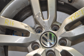 Диск колесный R16 VW Tiguan 09-17 тип 1 сильная бордюрка, треснут