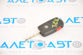 Ключ VW Tiguan 12-17 4 кнопки, раскладной