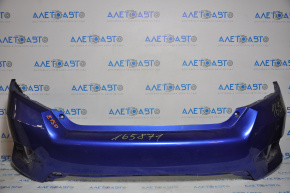 Бампер задній голий Honda Civic X FC 16- 4d синій злам креп