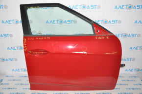 Дверь голая передняя правая Hyundai Veloster 12-17 красный P9R мелкие тычки