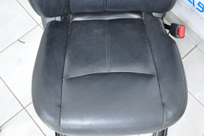 Пассажирское сидение Nissan Pathfinder 13-20 без airbag, электро, кожа черн, ржавый низ