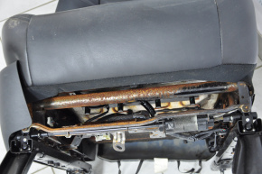 Пассажирское сидение Nissan Pathfinder 13-20 без airbag, электро, кожа черн, ржавый низ